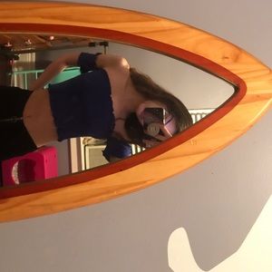 Cropped off the shoulder top